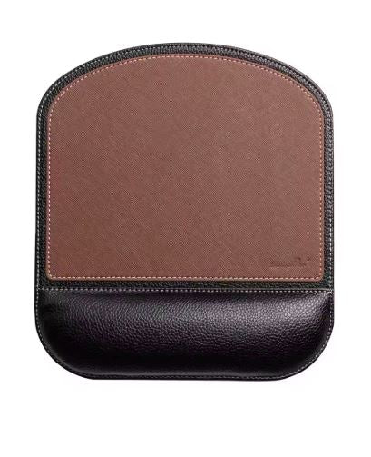 Repose-poignets mémoire de formes en cuir végétal | Edition Premium Ergonomique
