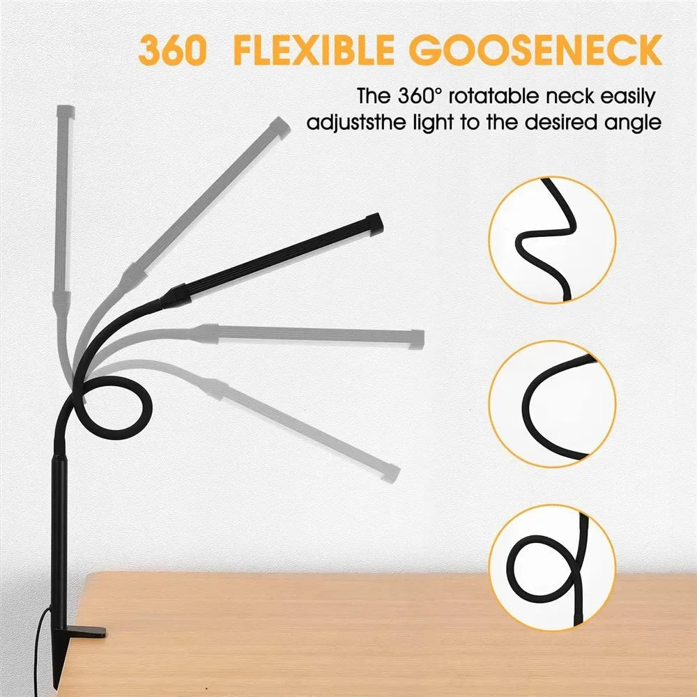 Lampe de Bureau LED Simple et Double Sources