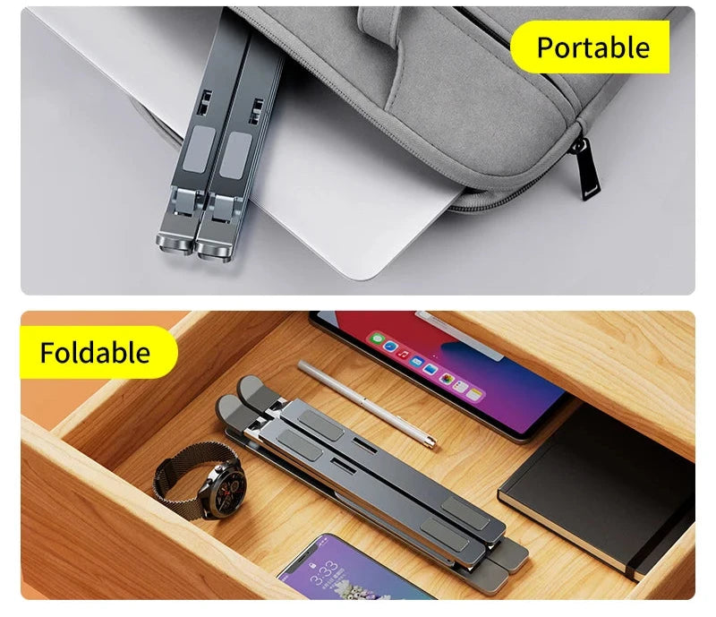 Support Ordinateur Portable Aluminium