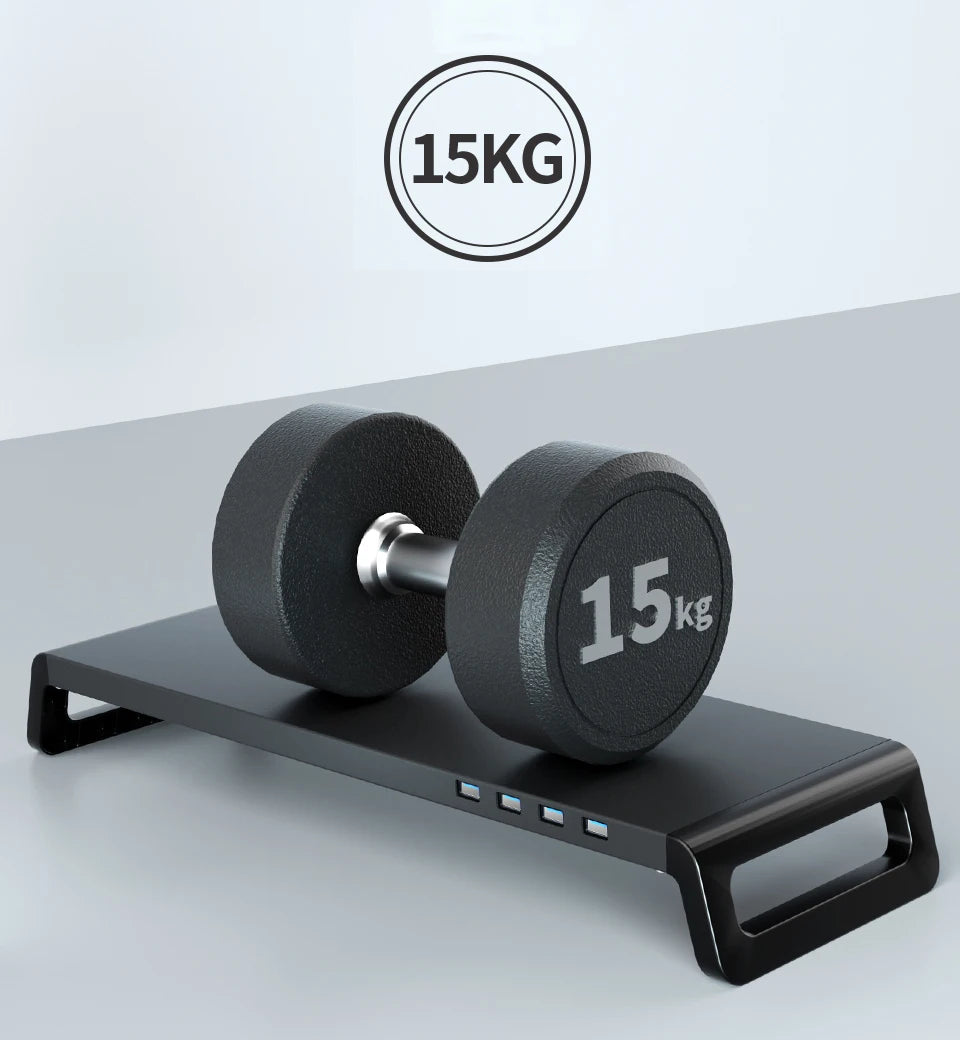 Support Écran Ergonomique avec Ports USB