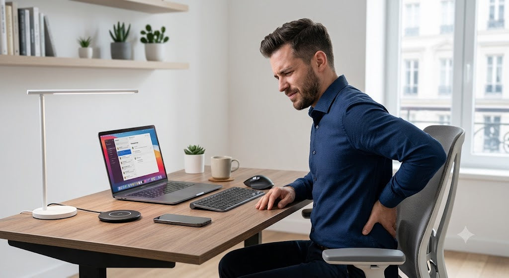 Mal de dos en télétravail : 5 erreurs de posture que vous faites sans le savoir.