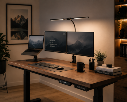Lampe de Bureau LED Double Source — Édition Architecture Lumineuse