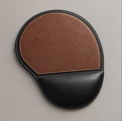Repose-poignets mémoire de formes en cuir végétal | Edition Premium Ergonomique
