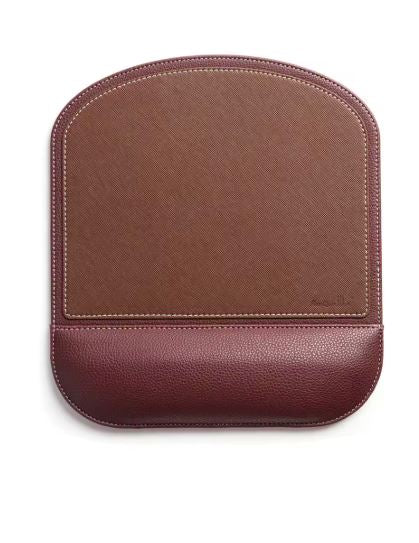 Repose-poignets mémoire de formes en cuir végétal | Edition Premium Ergonomique