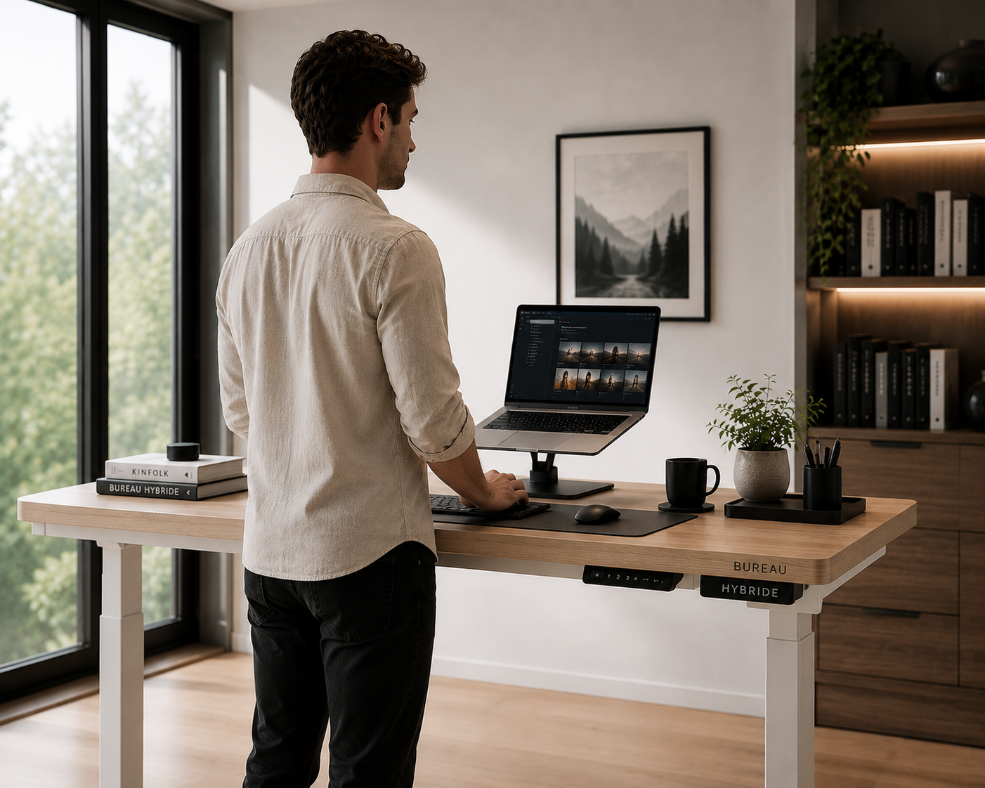 Bureau Assis-Debout Électrique — Édition Workspace Premium