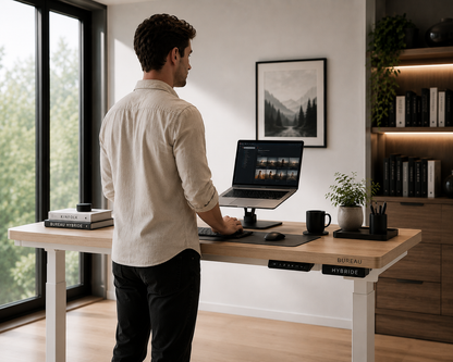 Bureau Assis-Debout Électrique — Édition Workspace Premium