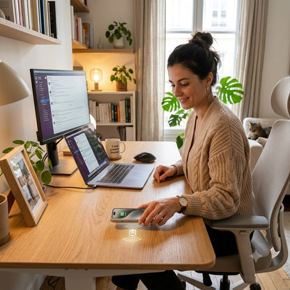 Chargeur Sans-Fil Invisible pour Bureau — Édition Workspace