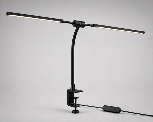 Lampe de Bureau LED Double Source — Édition Architecture Lumineuse
