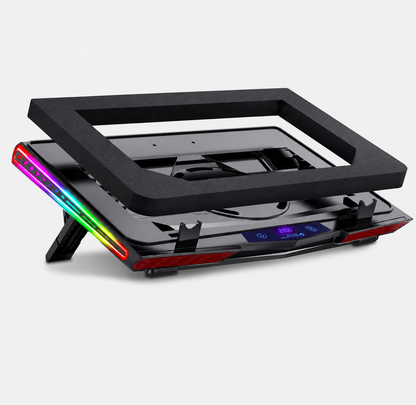 Refroidisseur Ordinateur Portable Turbo RGB — Édition Airflow Pro
