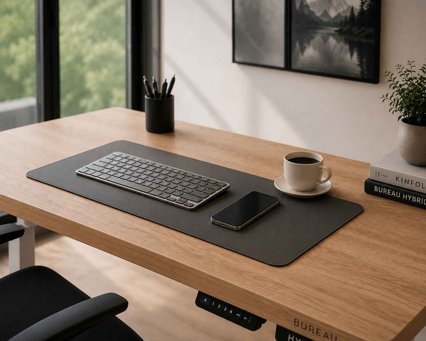 Tapis de Bureau en Cuir Premium — Édition Sous-Main Minimaliste